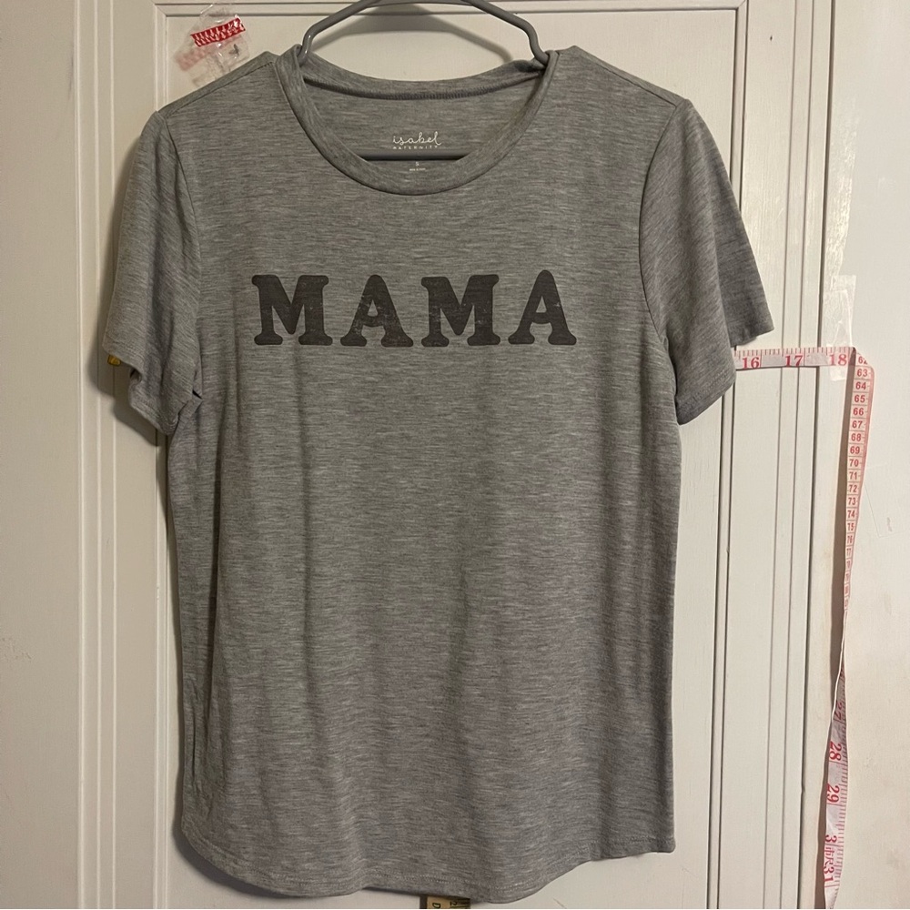 Isabel Maternity top. Gray. Small